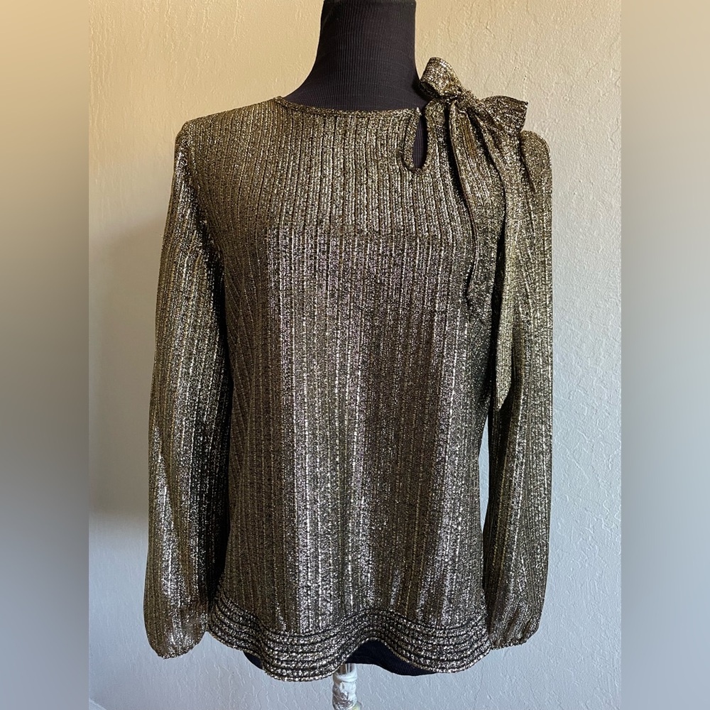 Vintage gold lurex top